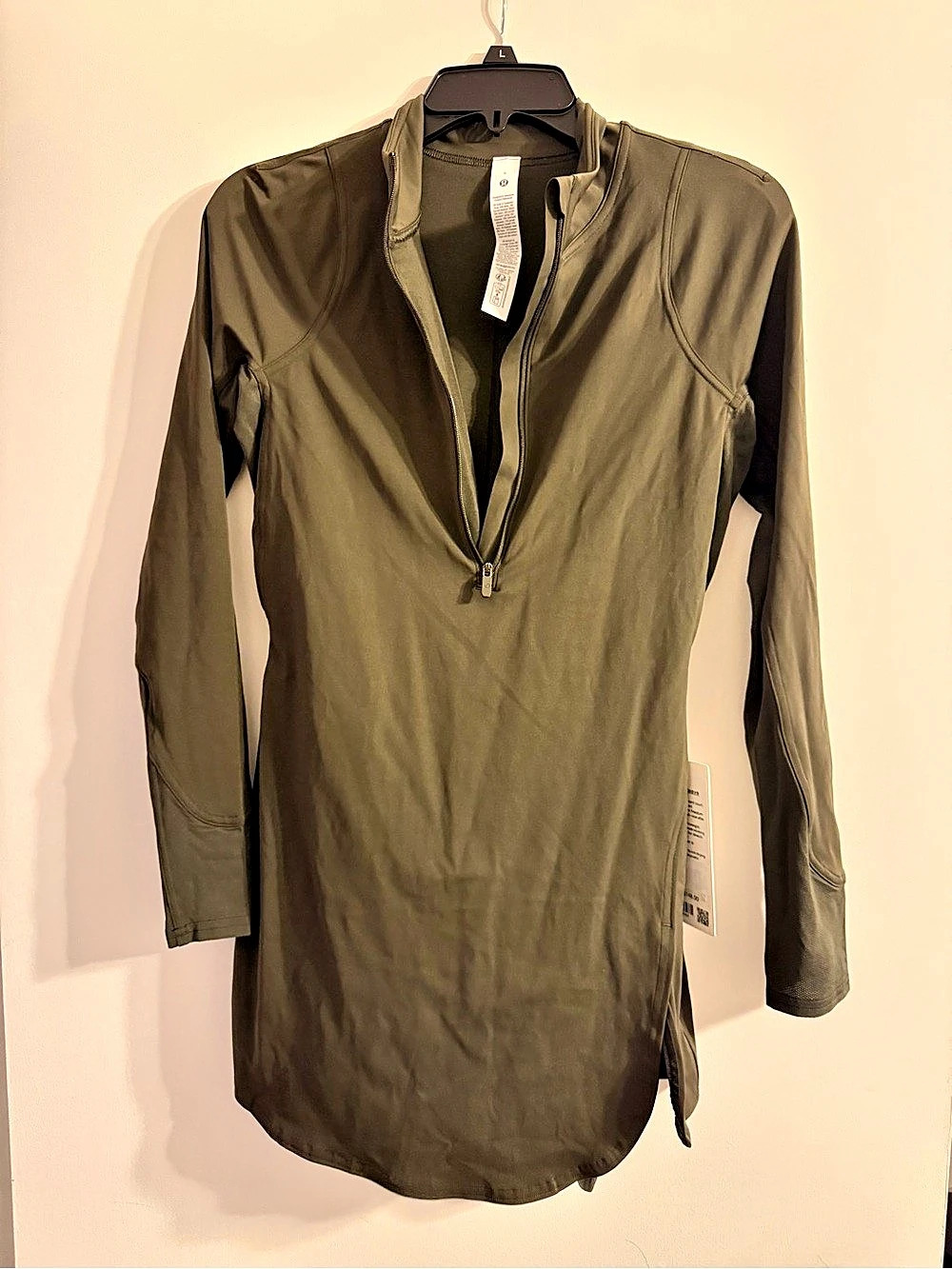 lululemon Nulux™ Long-Sleeve Tennis Dress Long-Sleeve Tennis Dress in Green Size
